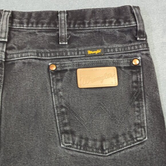 Wrangler Jeans Men's 36x32 Black 936WBK Cowboy Cut Slim Fit Western Denim - Picture 1 of 12